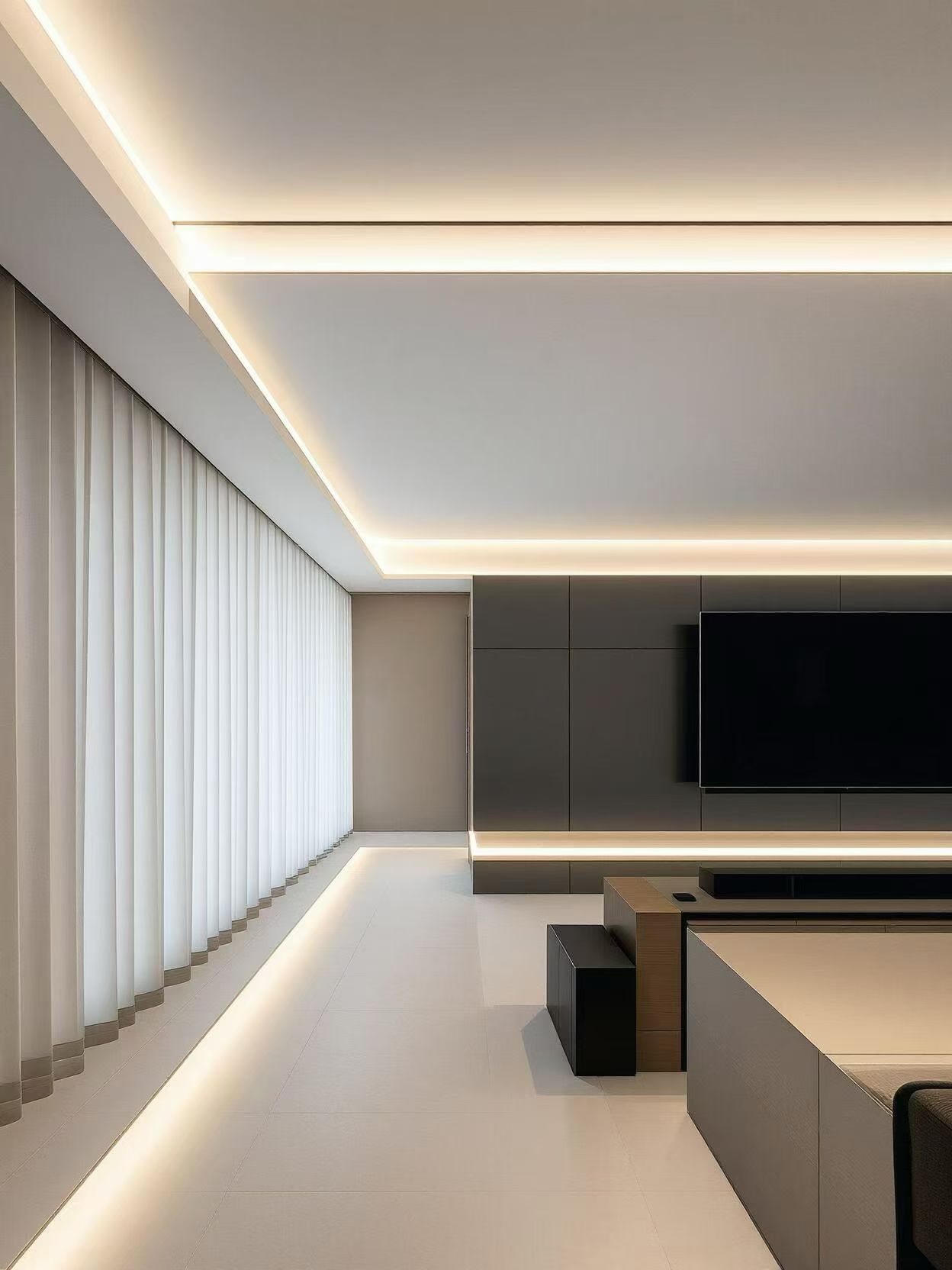 极简风客厅效果图